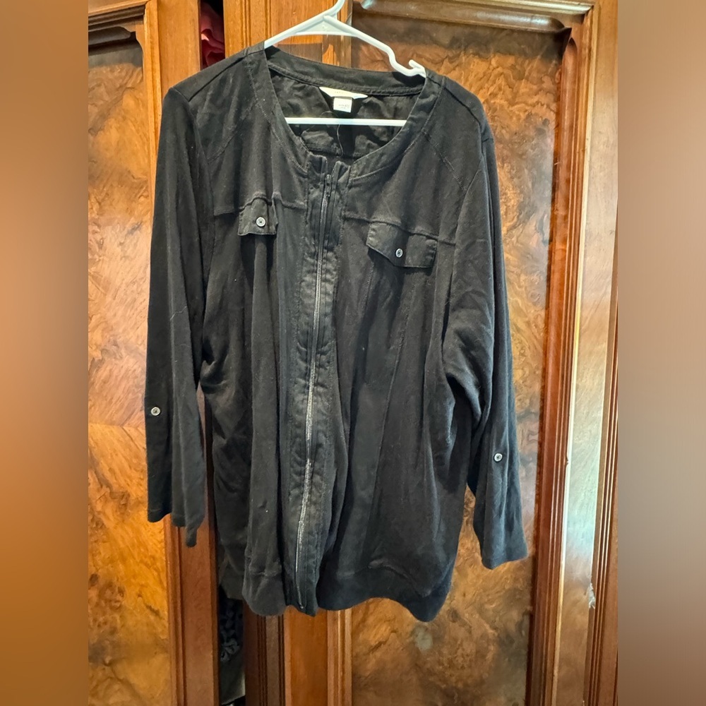 Christopher banks 3x zip up jacket Black 9-103